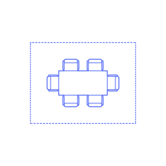 Layouts Meeting Conference Rooms Rectangle Small Line Art Illustration Svg, Free Vectors File
